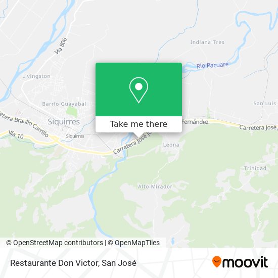 Mapa de Restaurante Don Victor