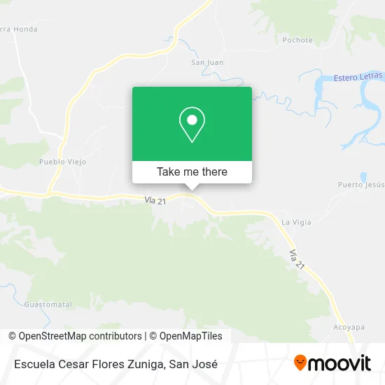 Escuela Cesar Flores Zuniga map