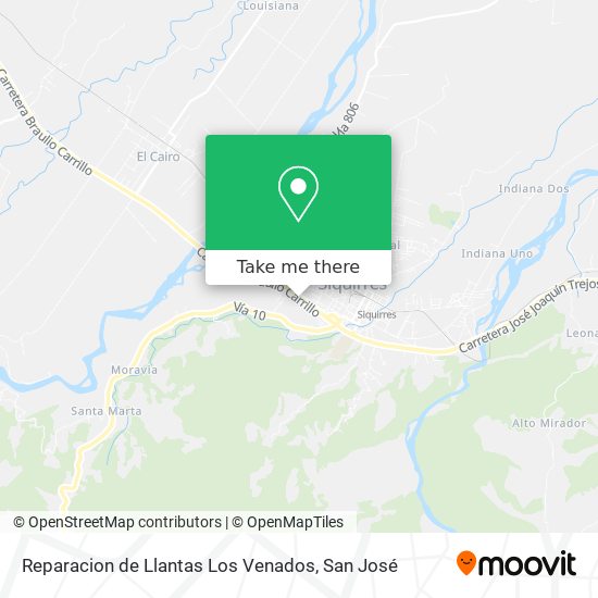 Reparacion de Llantas Los Venados map