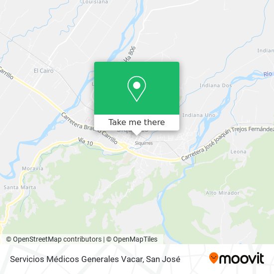 Servicios Médicos Generales Vacar map