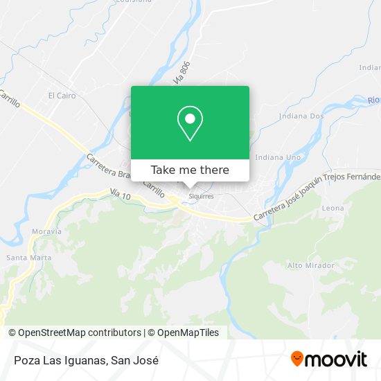 Mapa de Poza Las Iguanas