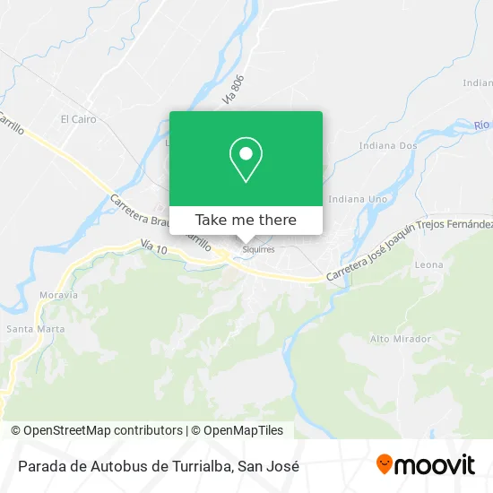 Parada de Autobus de Turrialba map