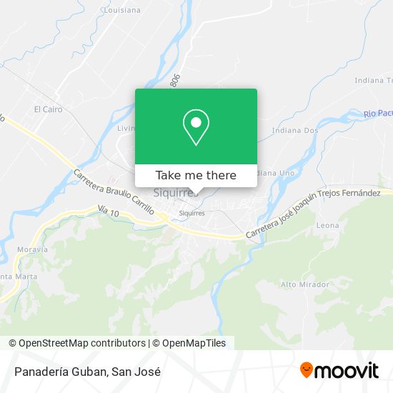 Mapa de Panadería Guban