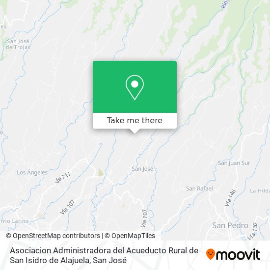 Asociacion Administradora del Acueducto Rural de San Isidro de Alajuela map