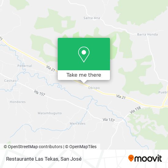 Mapa de Restaurante Las Tekas