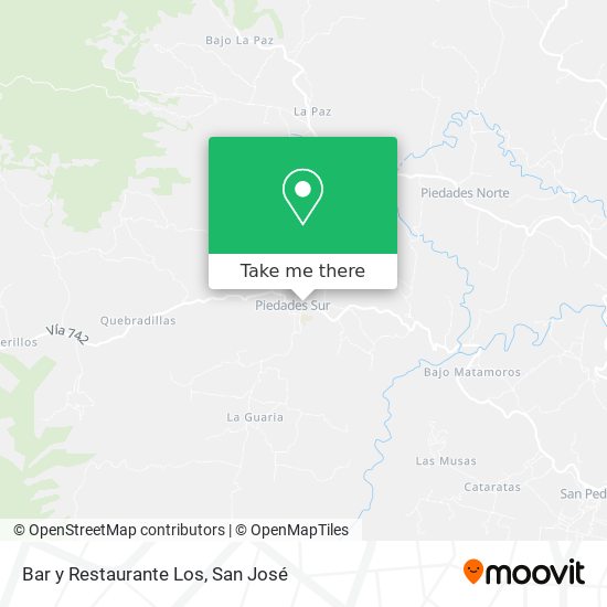 Mapa de Bar y Restaurante Los