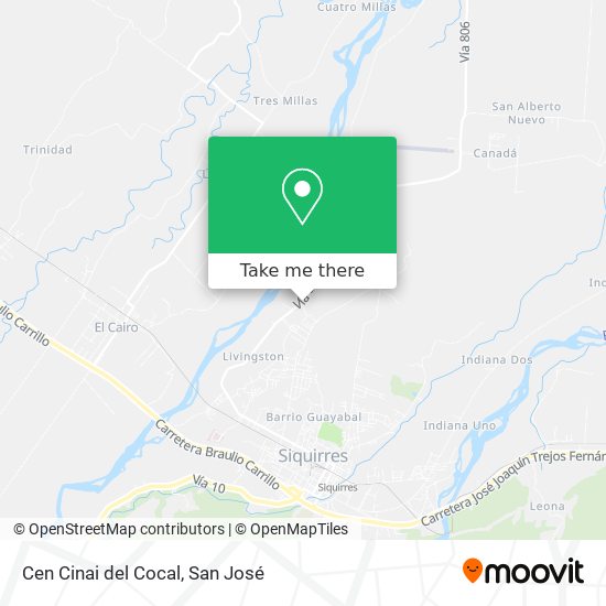 Mapa de Cen Cinai del Cocal