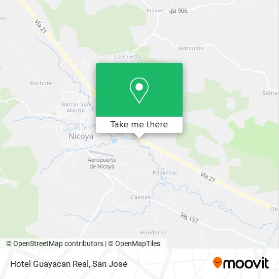 Mapa de Hotel Guayacan Real