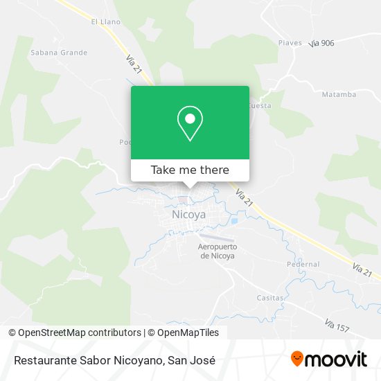 Restaurante Sabor Nicoyano map