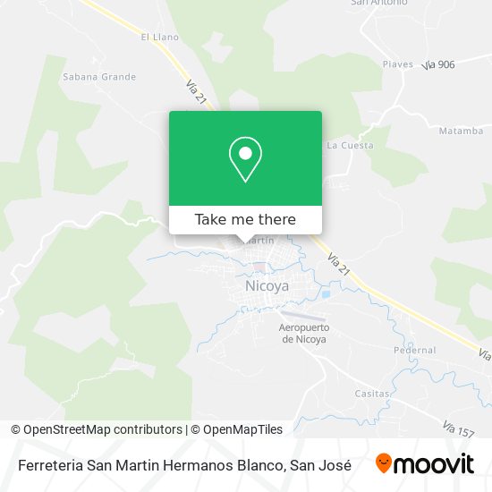 Ferreteria San Martin Hermanos Blanco map