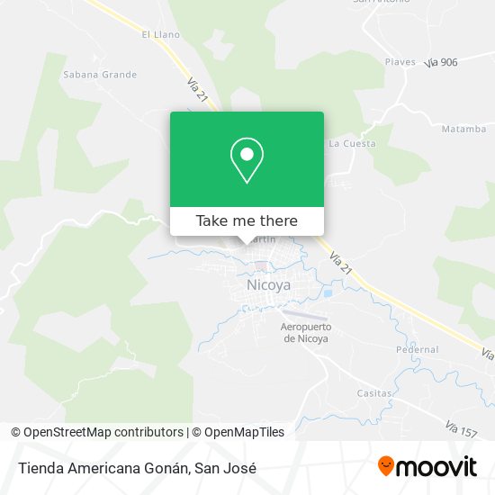Mapa de Tienda Americana Gonán