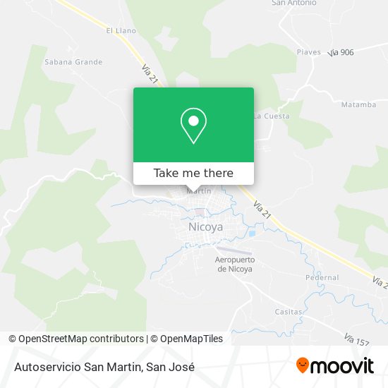 Autoservicio San Martin map
