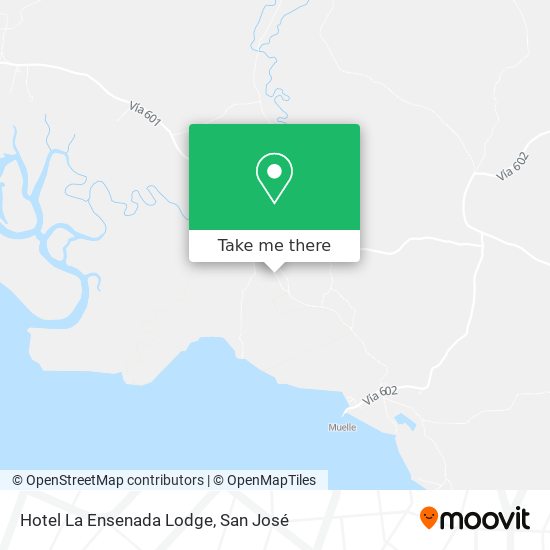 Mapa de Hotel La Ensenada Lodge