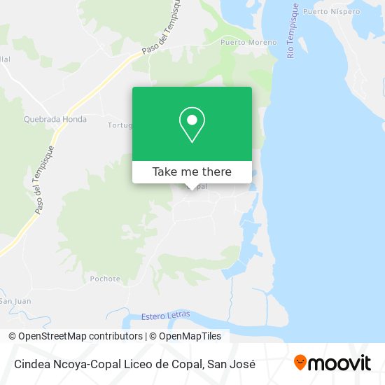 Mapa de Cindea Ncoya-Copal Liceo de Copal