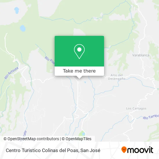 Mapa de Centro Turistico Colinas del Poas