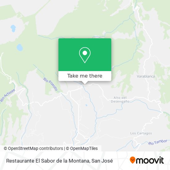 Restaurante El Sabor de la Montana map