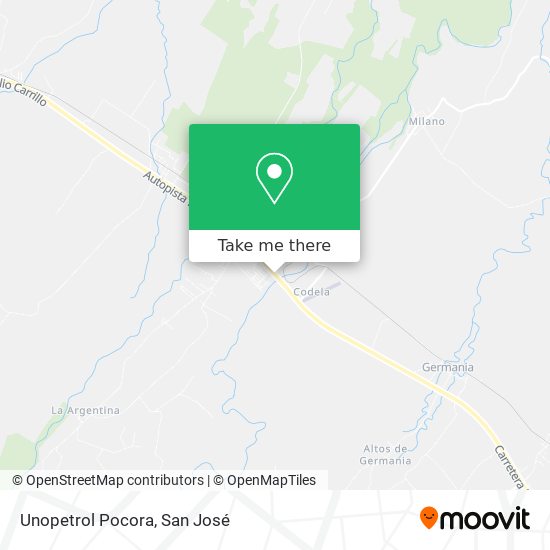 Mapa de Unopetrol Pocora