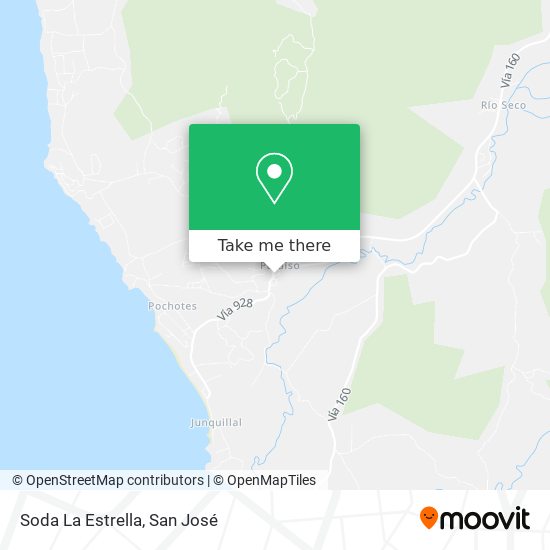 Mapa de Soda La Estrella