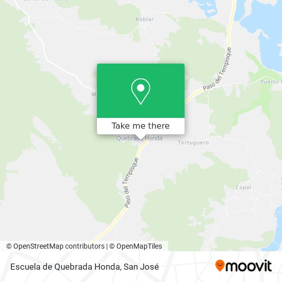 Escuela de Quebrada Honda map