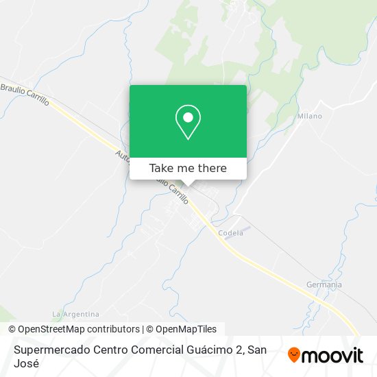 Supermercado Centro Comercial Guácimo 2 map