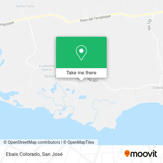 Ebais Colorado map
