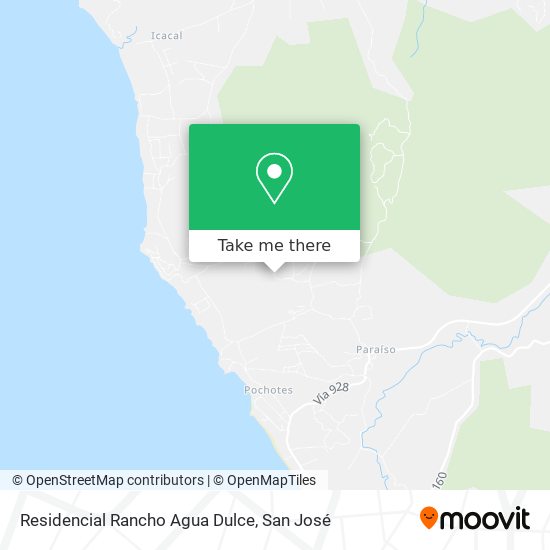 Mapa de Residencial Rancho Agua Dulce