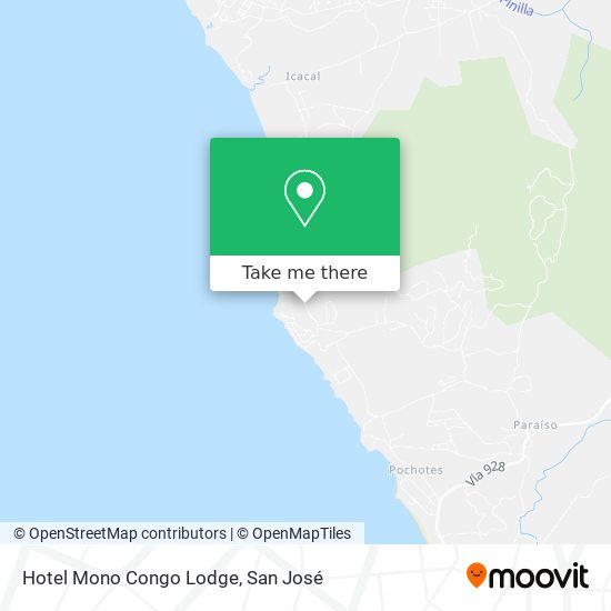 Hotel Mono Congo Lodge map