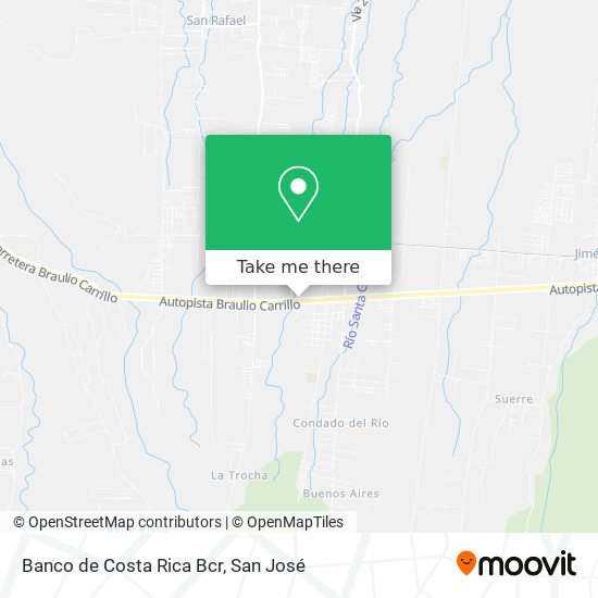 Banco de Costa Rica Bcr map