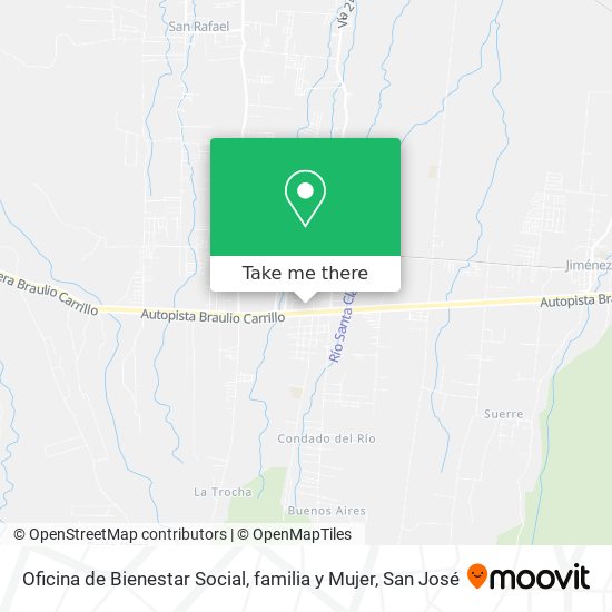 Oficina de Bienestar Social, familia y Mujer map