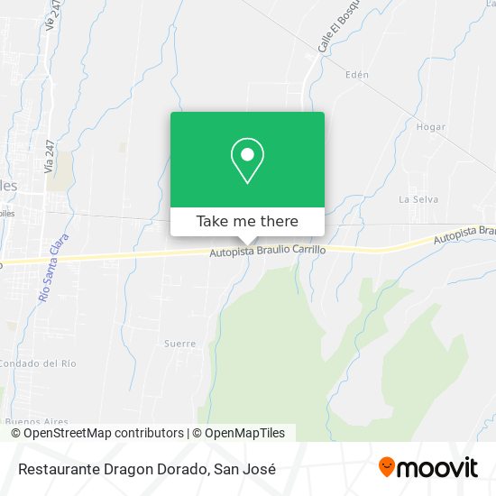 Mapa de Restaurante Dragon Dorado