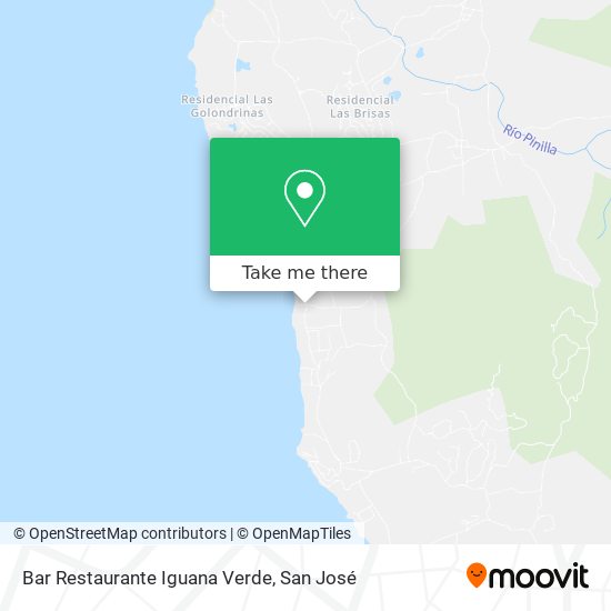 Mapa de Bar Restaurante Iguana Verde