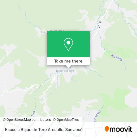 Mapa de Escuela Bajos de Toro Amarillo