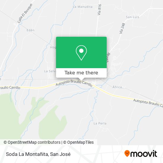 Soda La Montañita map