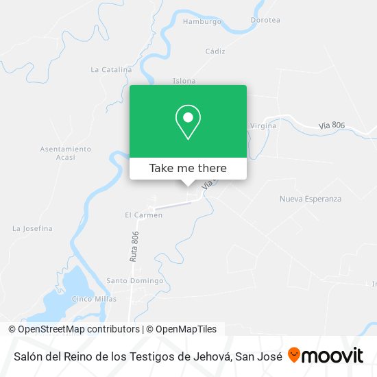Salón del Reino de los Testigos de Jehová map