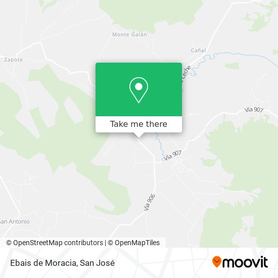 Mapa de Ebais de Moracia