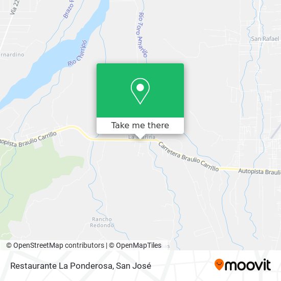 Restaurante La Ponderosa map