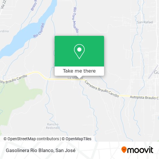 Mapa de Gasolinera Rio Blanco