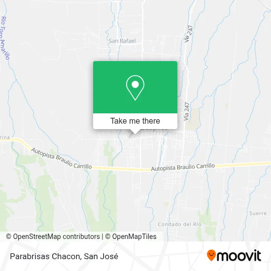 Parabrisas Chacon map