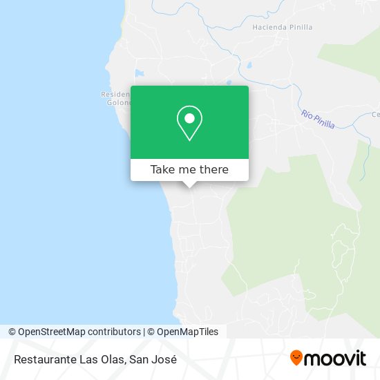Mapa de Restaurante Las Olas