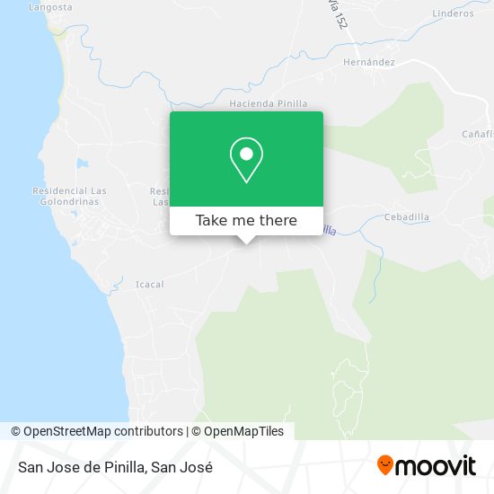 Mapa de San Jose de Pinilla