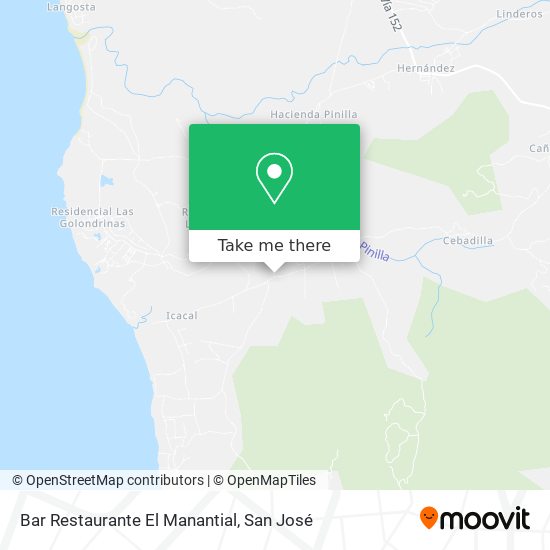 Bar Restaurante El Manantial map