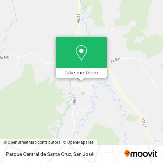 Mapa de Parque Central de Santa Cruz