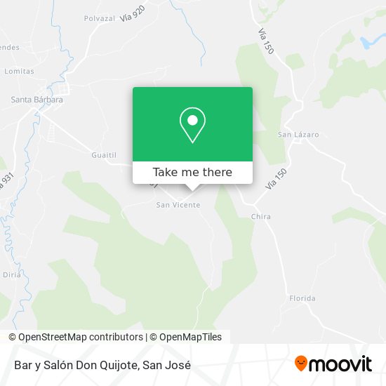Mapa de Bar y Salón Don Quijote