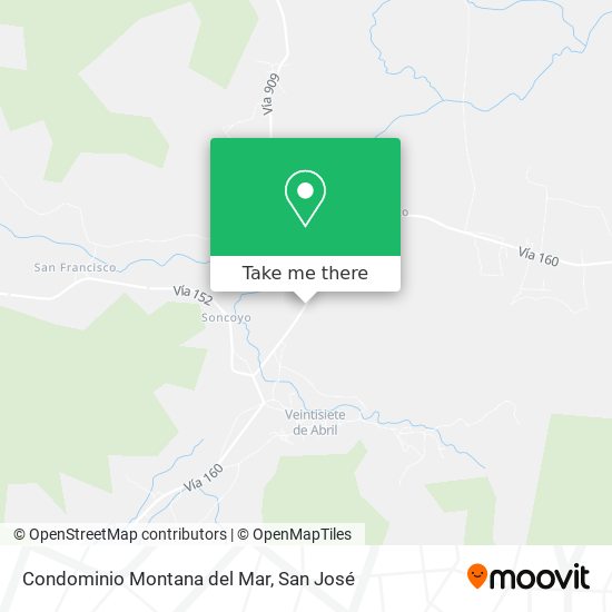 Condominio Montana del Mar map