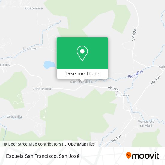 Mapa de Escuela San Francisco