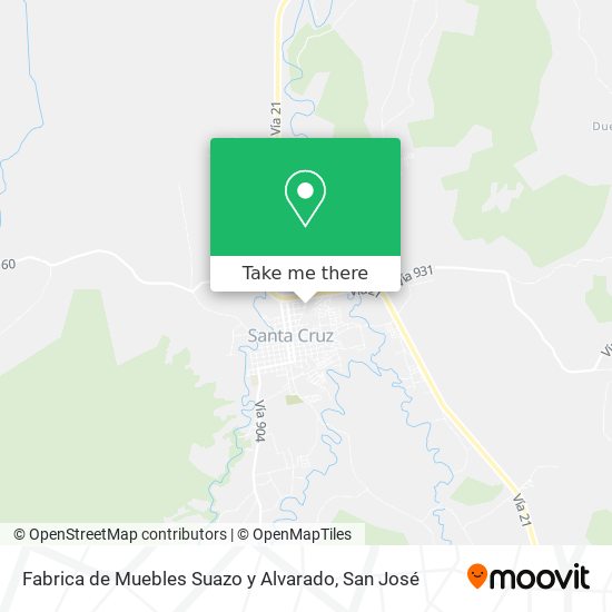 Mapa de Fabrica de Muebles Suazo y Alvarado