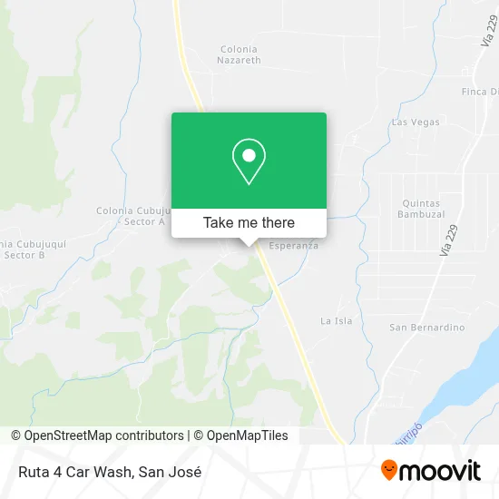 Ruta 4 Car Wash map