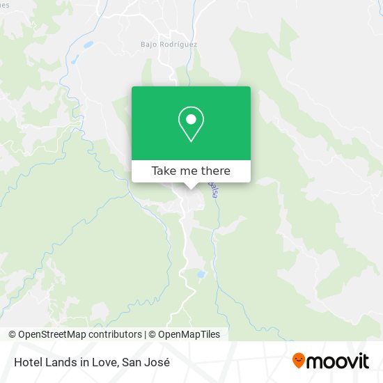 Mapa de Hotel Lands in Love