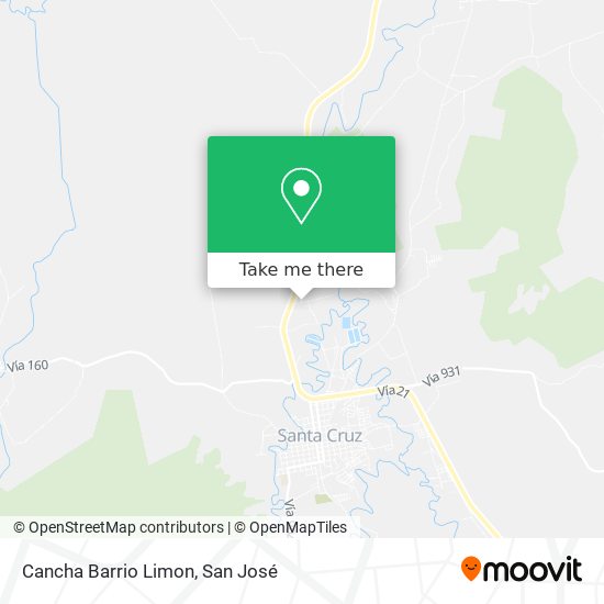 Mapa de Cancha Barrio Limon