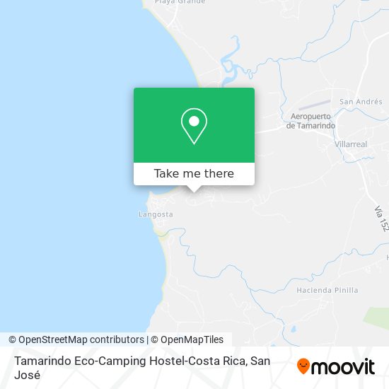 Tamarindo Eco-Camping Hostel-Costa Rica map
